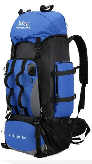 Oak & Coral | Men's 90L Hiking Backpack with Multiple Compartments