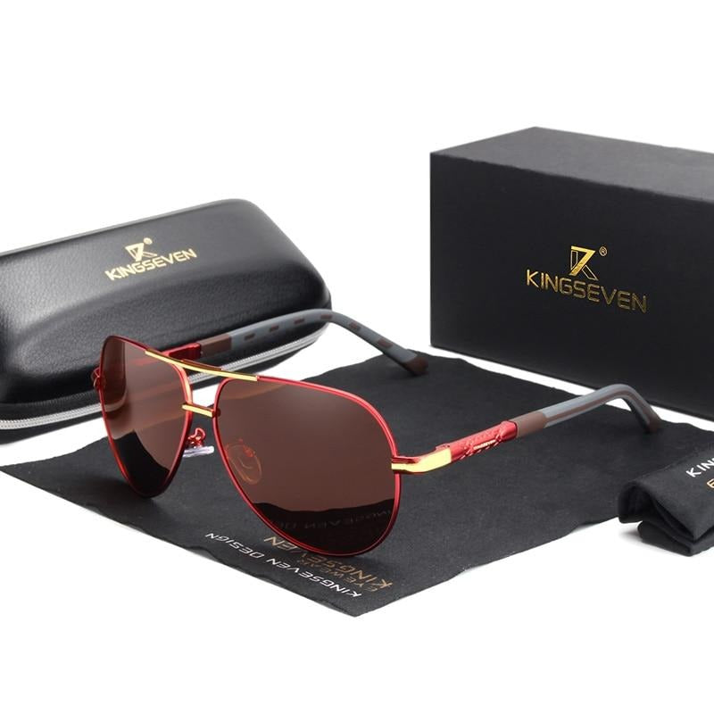 Oak & Coral | Men's Aviator Polarized Sunglasses