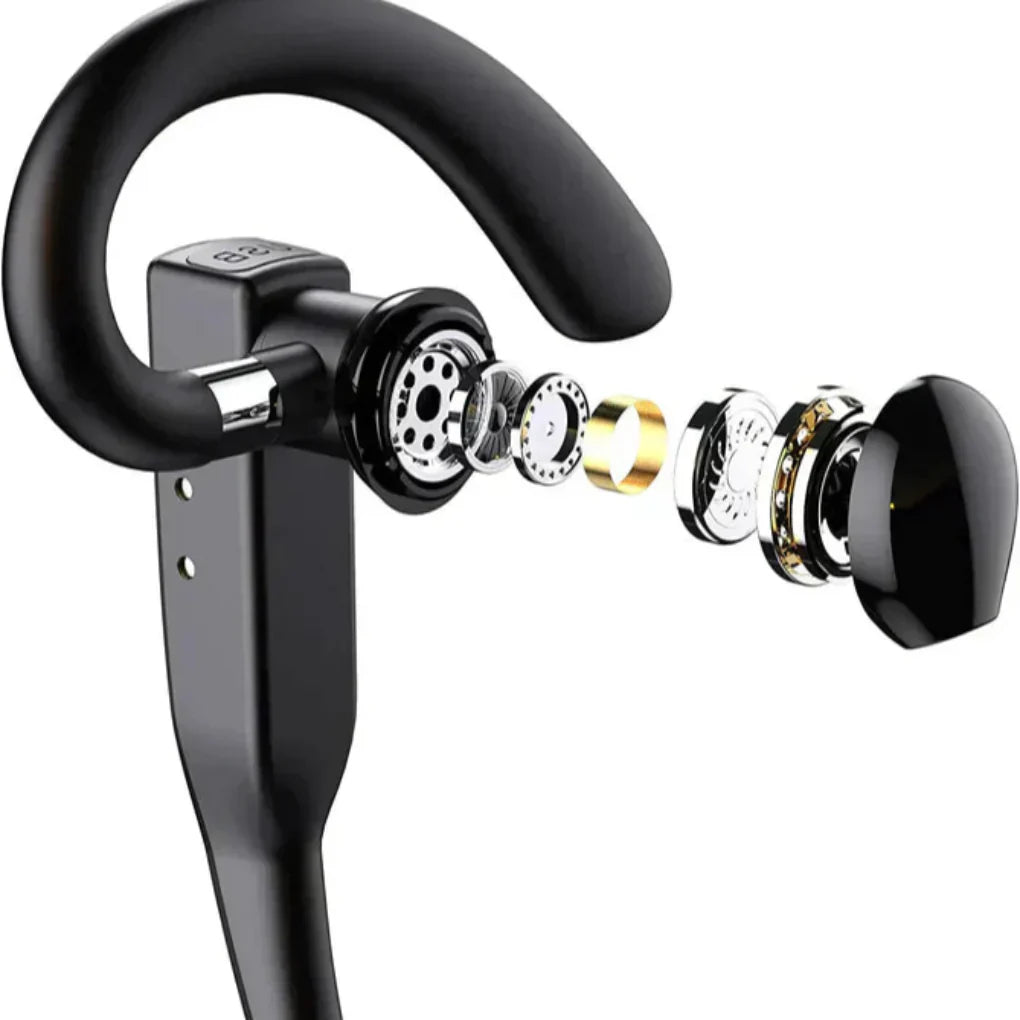 Oak & Coral | Men's Bluetooth 5.1 Ear Hook Headset with Dual Mic
