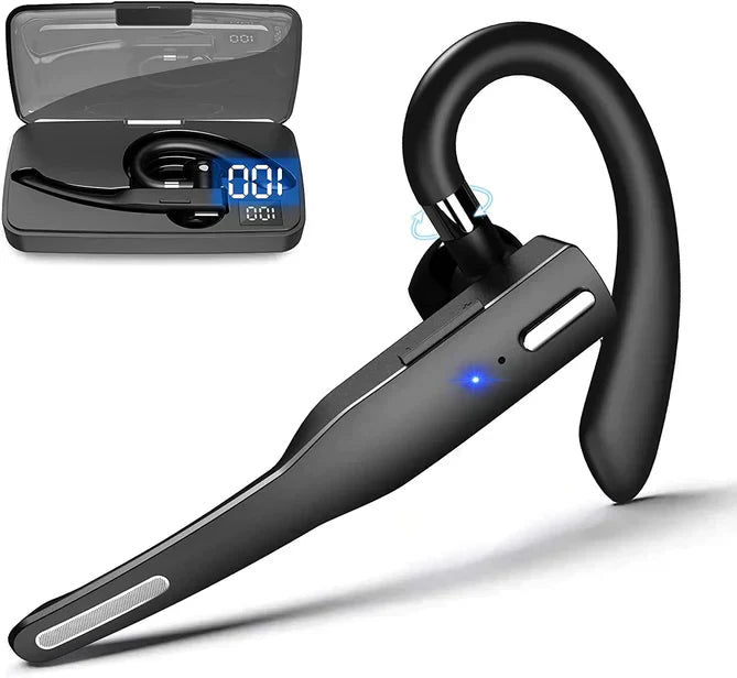 Oak & Coral | Men's Bluetooth 5.1 Ear Hook Headset with Dual Mic