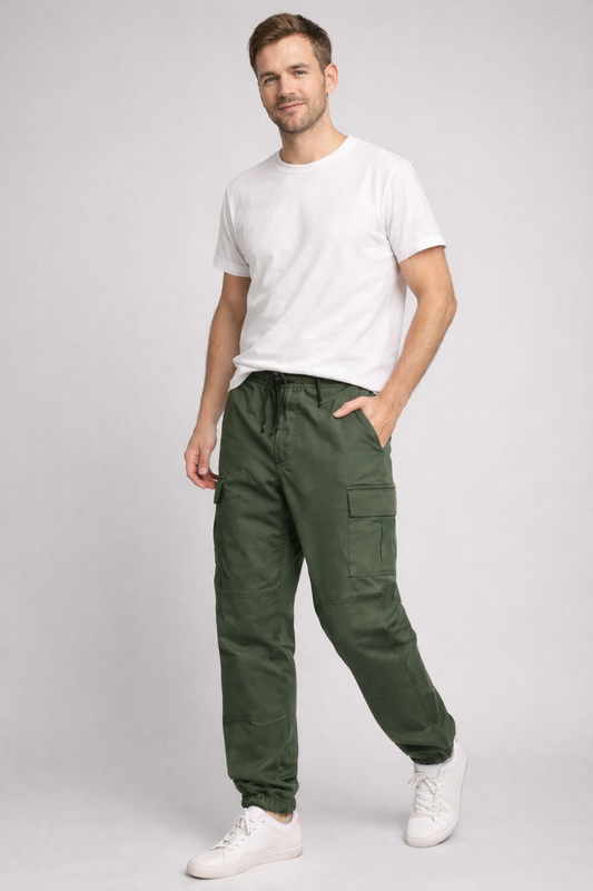 Oak & Coral | Men's Cargo Pants with Multiple Pockets
