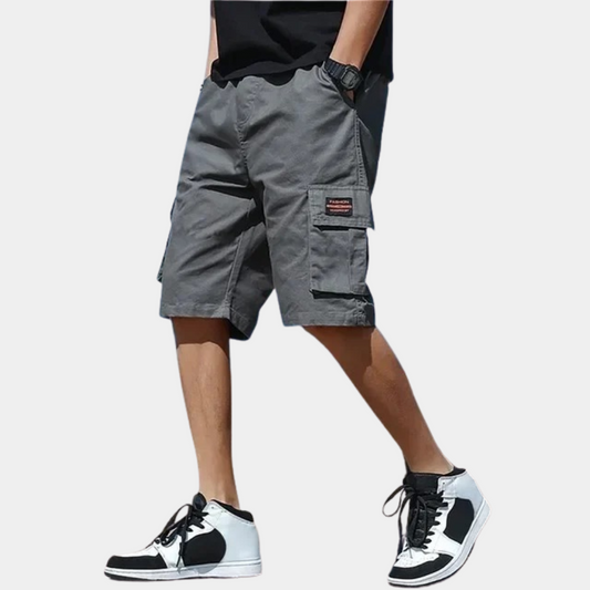 Oak & Coral | Men's Cargo Shorts with Multiple Pockets
