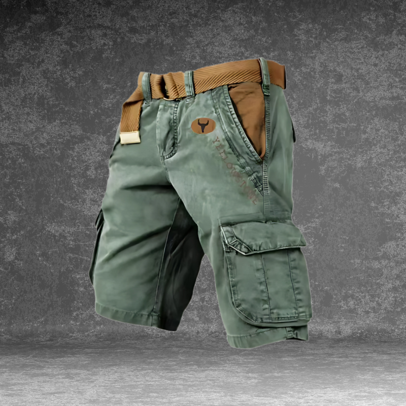 Oak & Coral | Men's Cargo Shorts with Side Pockets