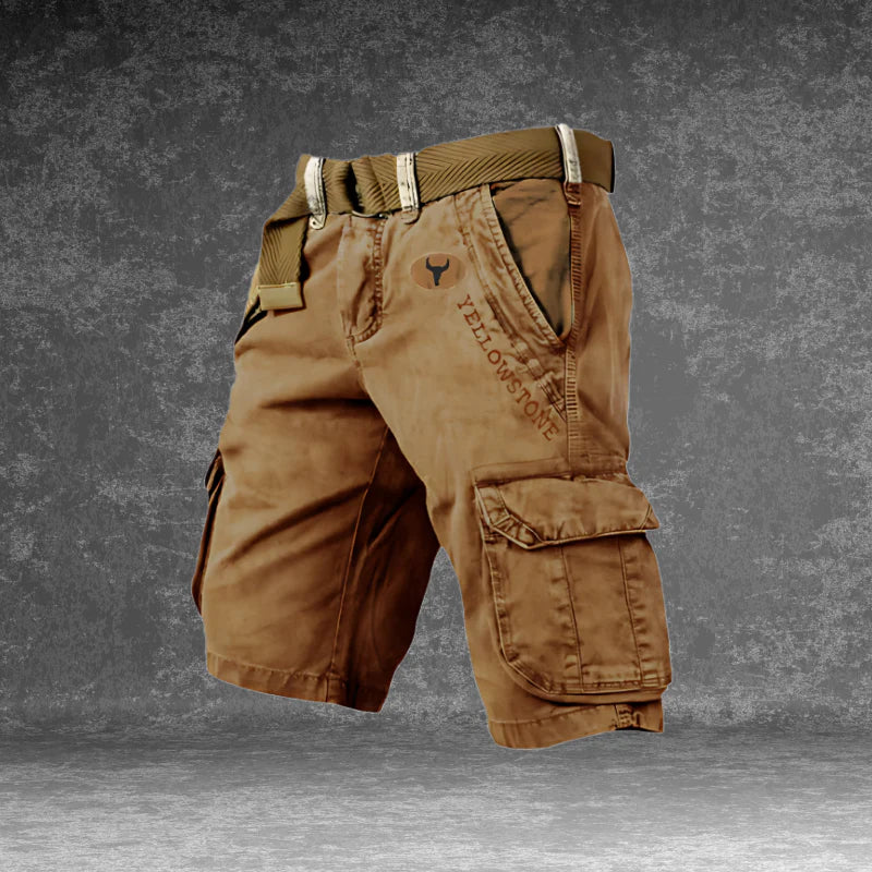 Oak & Coral | Men's Cargo Shorts with Side Pockets