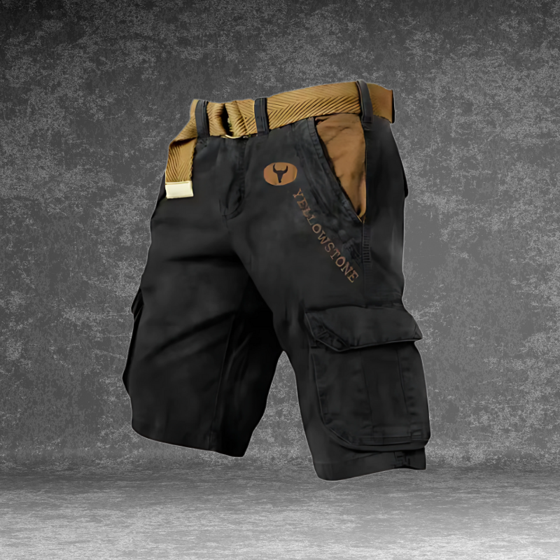 Oak & Coral | Men's Cargo Shorts with Side Pockets