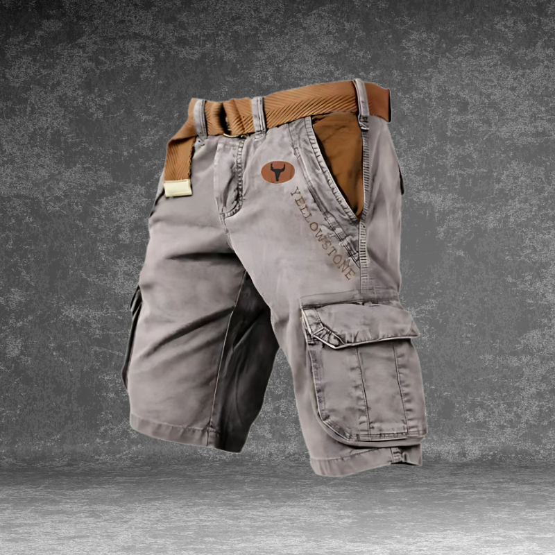 Oak & Coral | Men's Cargo Shorts with Side Pockets