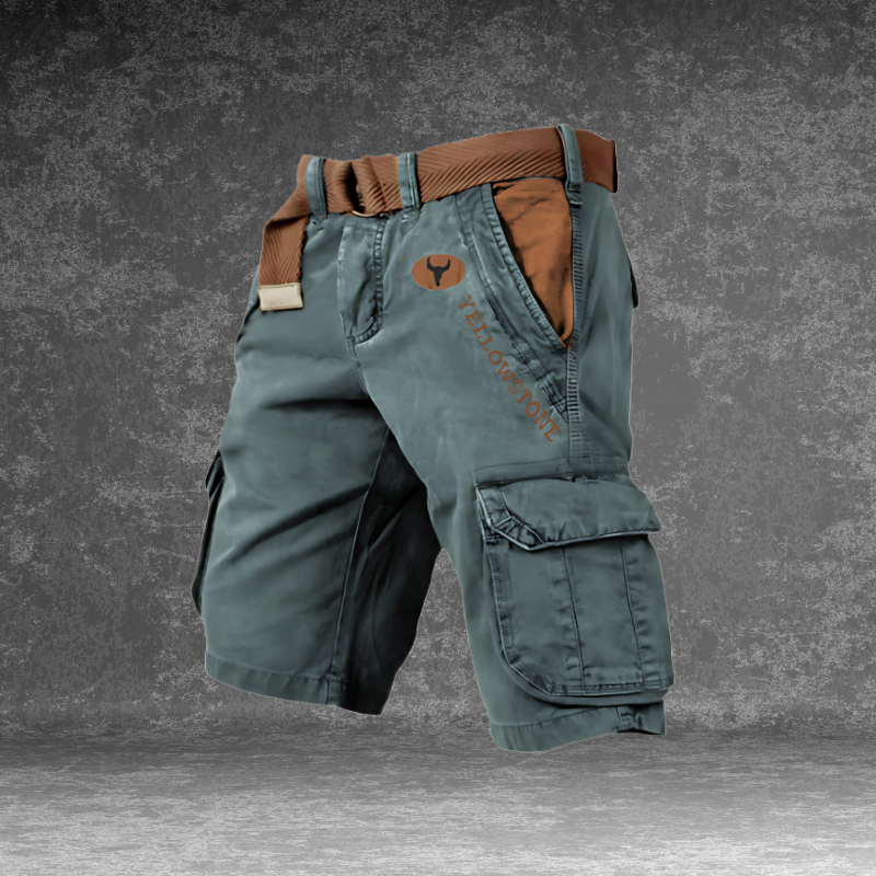 Oak & Coral | Men's Cargo Shorts with Side Pockets