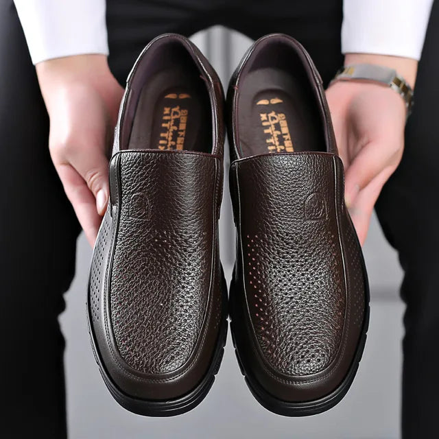 Oak & Coral - Men's Casual Shoes Made of Genuine Leather