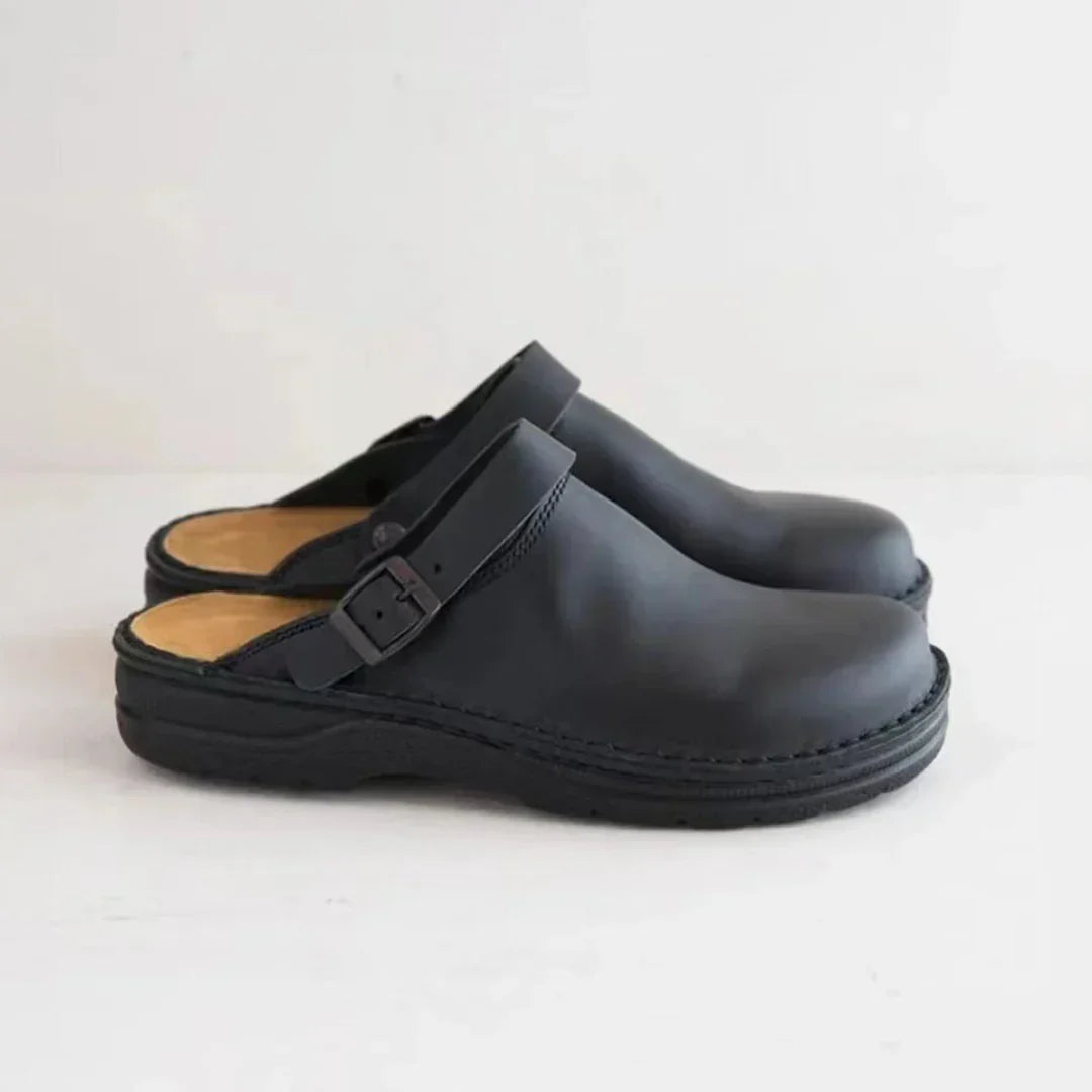 Oak & Coral | Men's Clogs With Buckle Strap