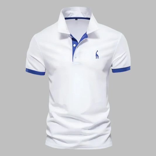Oak & Coral | Men's Contrast Trim Polo Shirt
