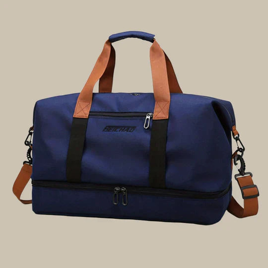 Oak & Coral | Men's Duffle Gym Bag with Shoe Compartment