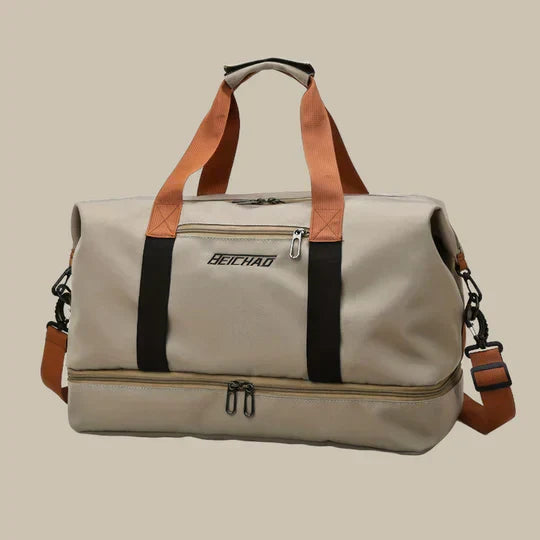 Oak & Coral | Men's Duffle Gym Bag with Shoe Compartment