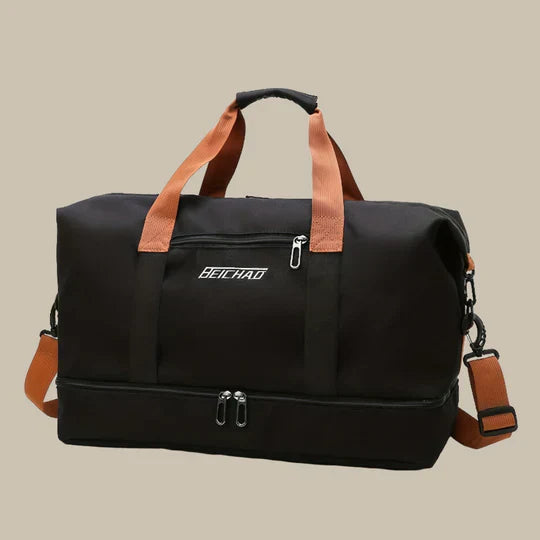 Oak & Coral | Men's Duffle Gym Bag with Shoe Compartment