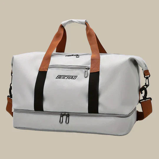 Oak & Coral | Men's Duffle Gym Bag with Shoe Compartment