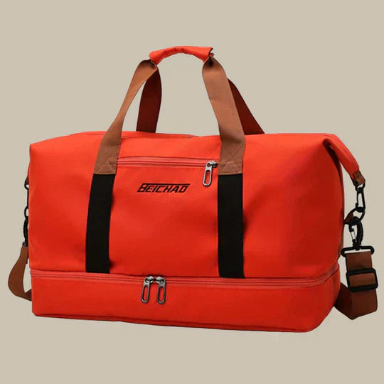 Oak & Coral | Men's Duffle Gym Bag with Shoe Compartment