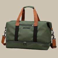 Oak & Coral | Men's Duffle Gym Bag with Shoe Compartment