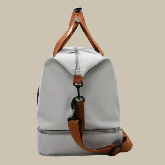 Oak & Coral | Men's Duffle Gym Bag with Shoe Compartment