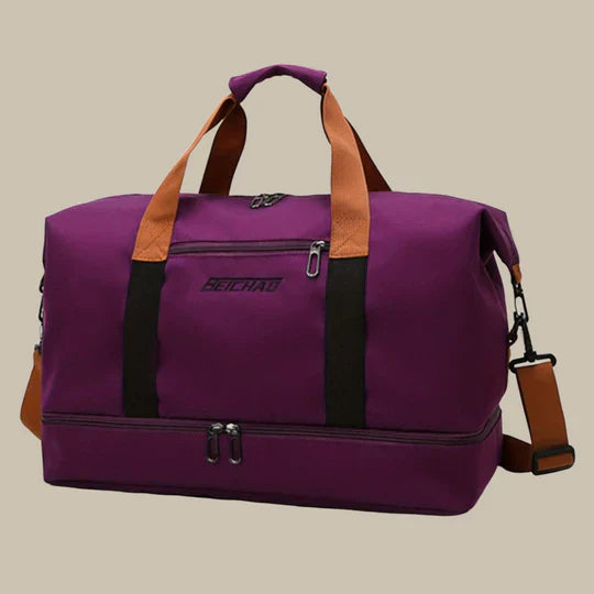 Oak & Coral | Men's Duffle Gym Bag with Shoe Compartment