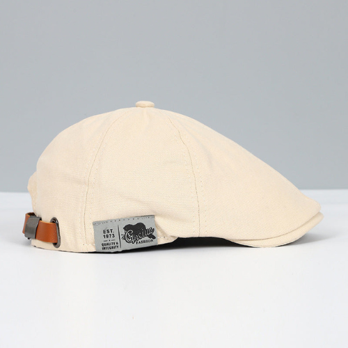 Oak & Coral | Men's Flat Cap with Adjustable Strap