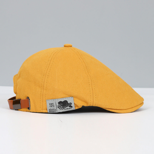 Oak & Coral | Men's Flat Cap with Adjustable Strap