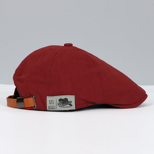 Oak & Coral | Men's Flat Cap with Adjustable Strap