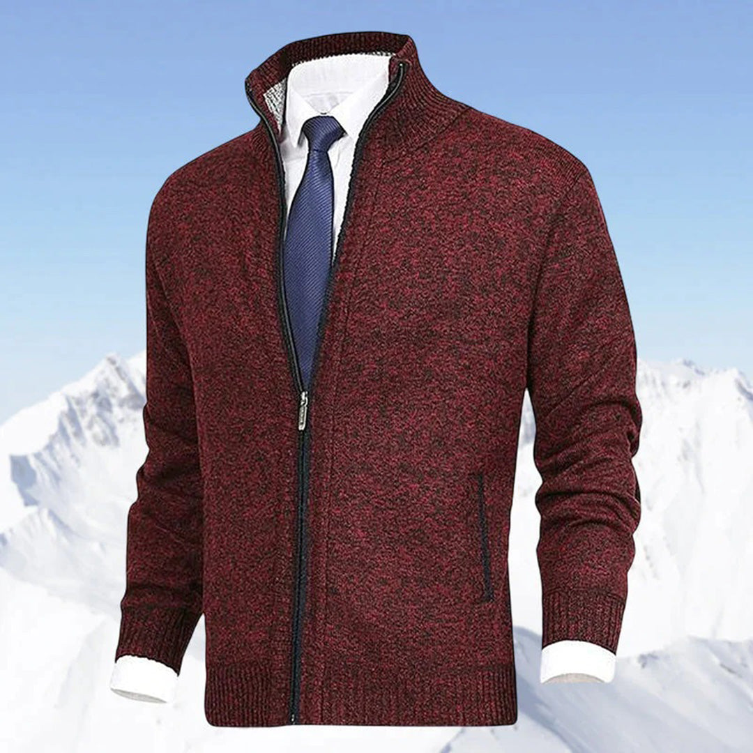 Oak & Coral | Men's Full-Zip Knit Cardigan Jacket