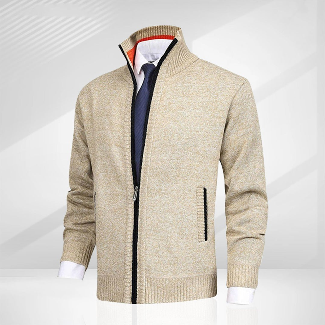 Oak & Coral | Men's Full-Zip Knit Cardigan Jacket