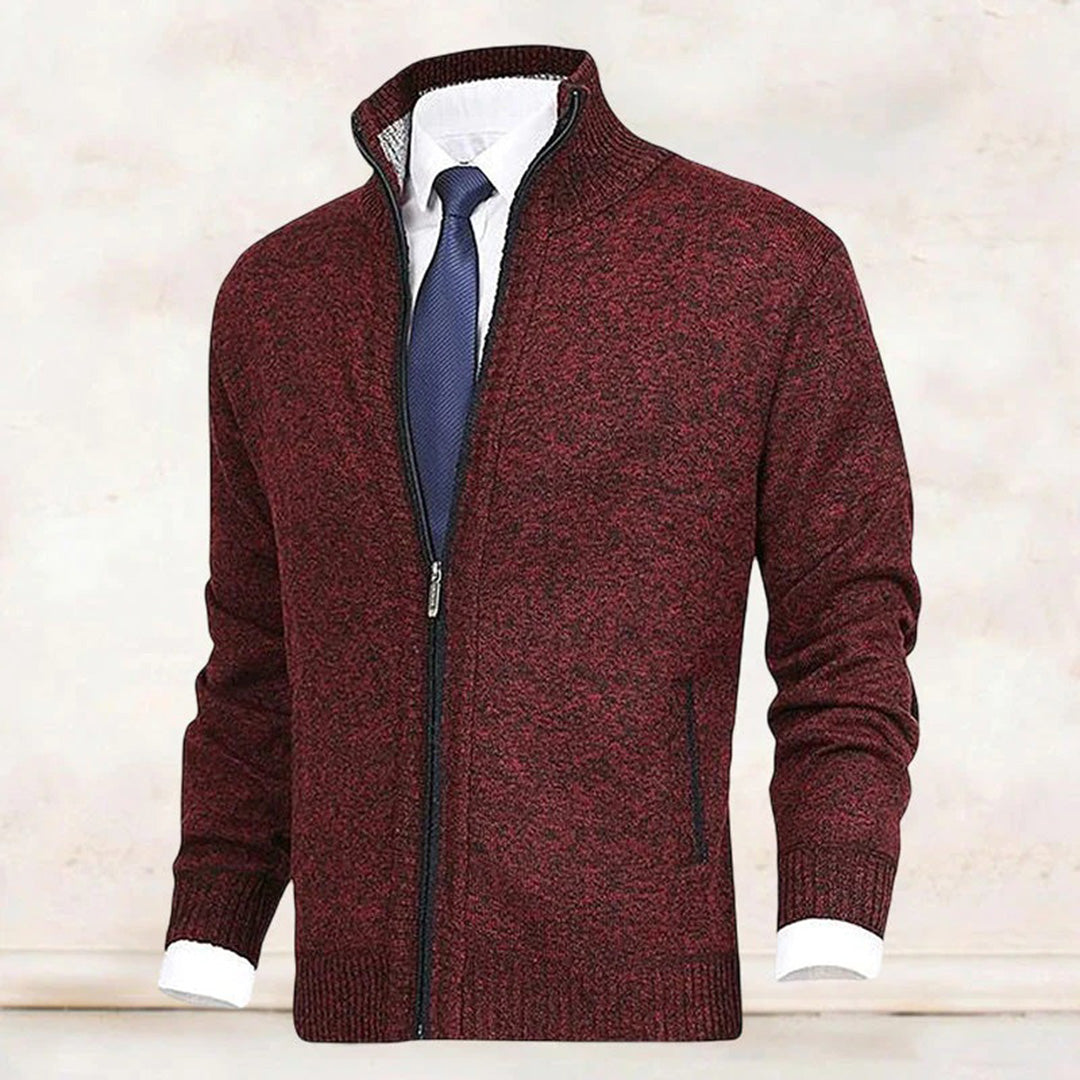 Oak & Coral | Men's Full-Zip Knit Cardigan Jacket