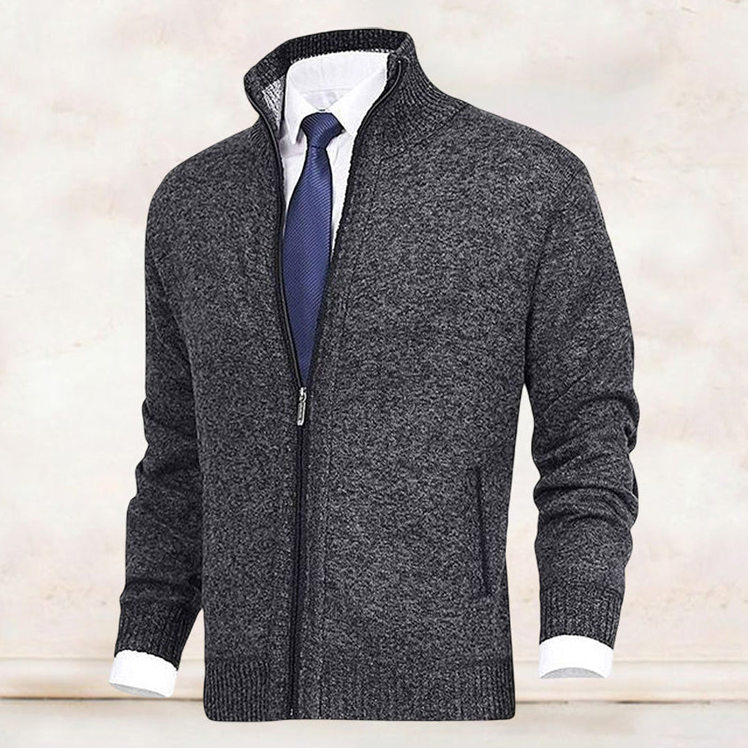 Oak & Coral | Men's Full-Zip Knit Cardigan Jacket