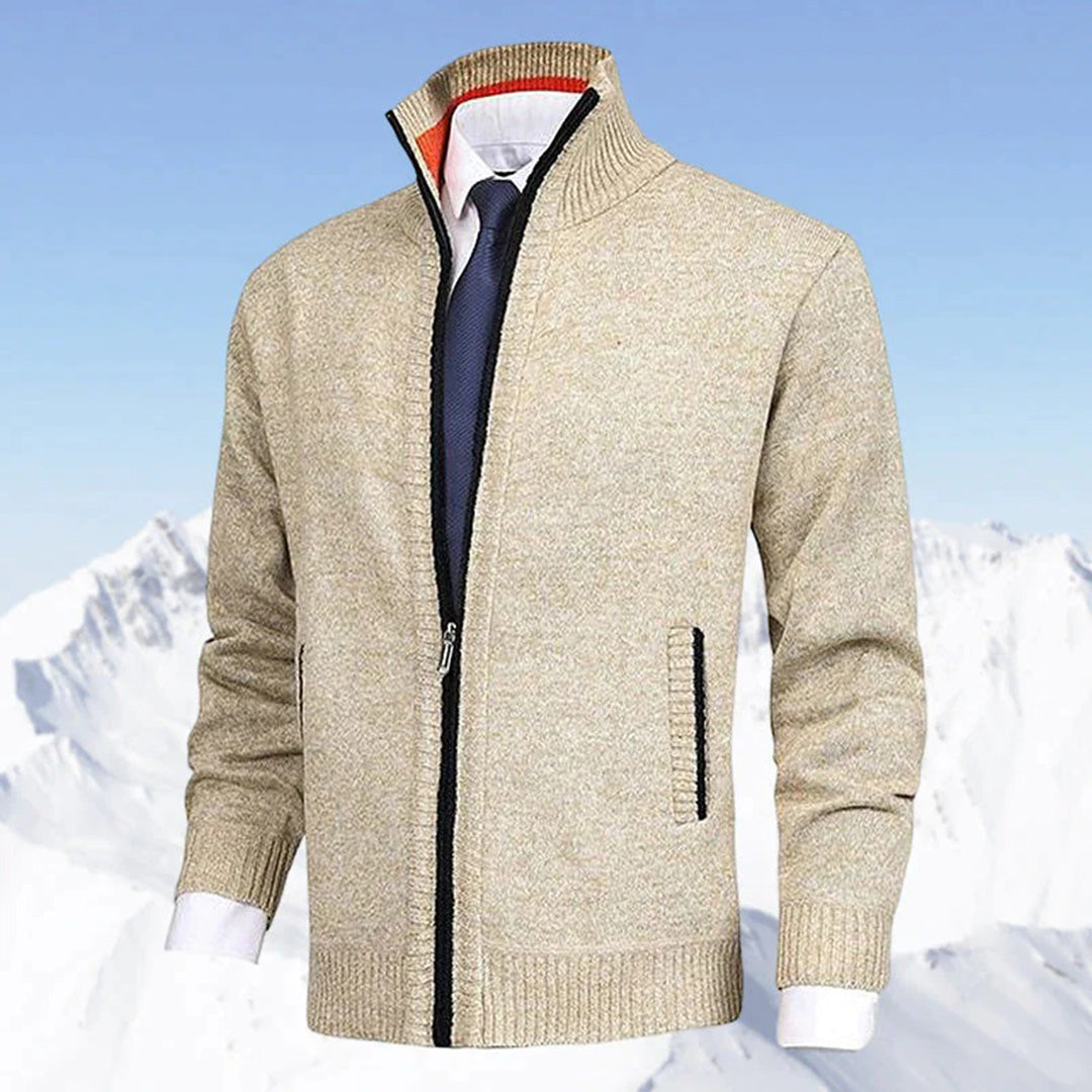 Oak & Coral | Men's Full-Zip Knit Cardigan Jacket