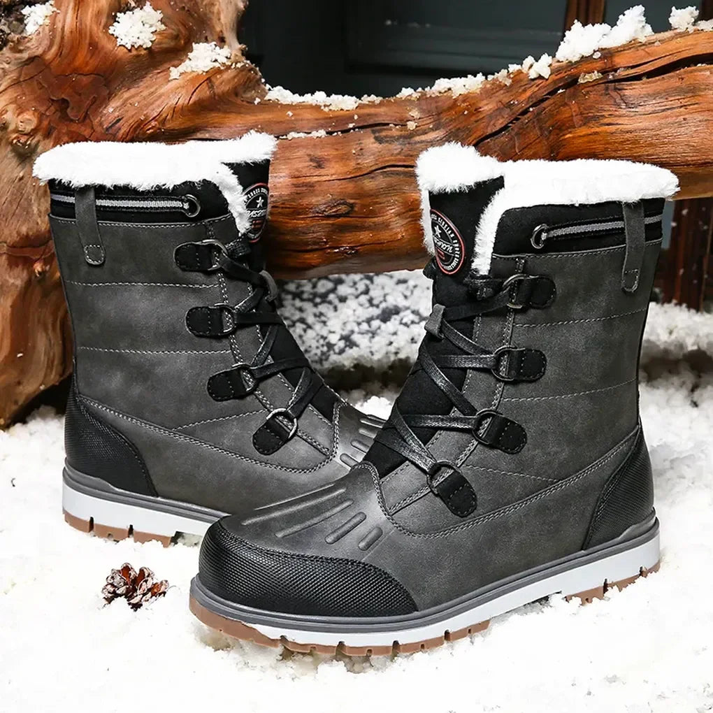 Oak & Coral | Men's Insulated Snow Boots with Fur Lining