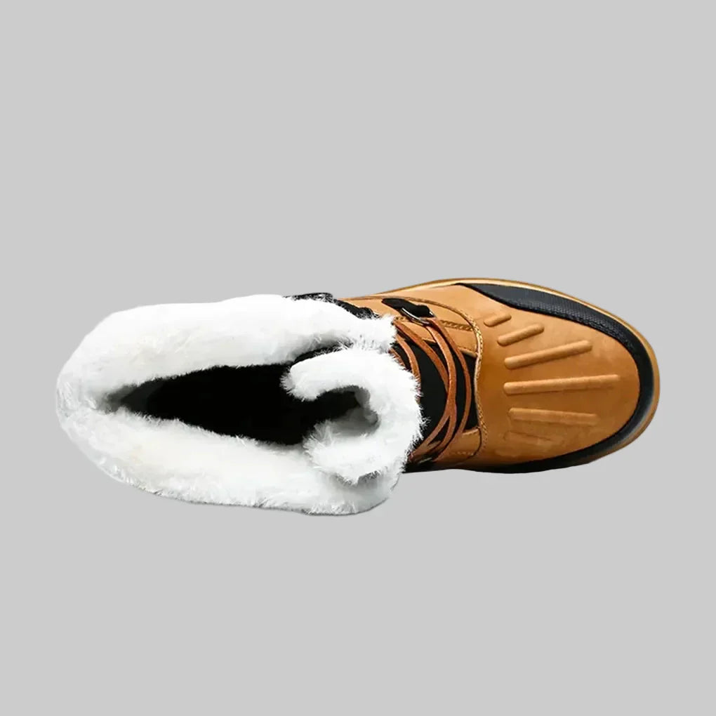 Oak & Coral | Men's Insulated Snow Boots with Fur Lining