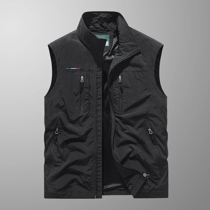 Oak & Coral | Men's Outdoor Vest with Multiple Pockets