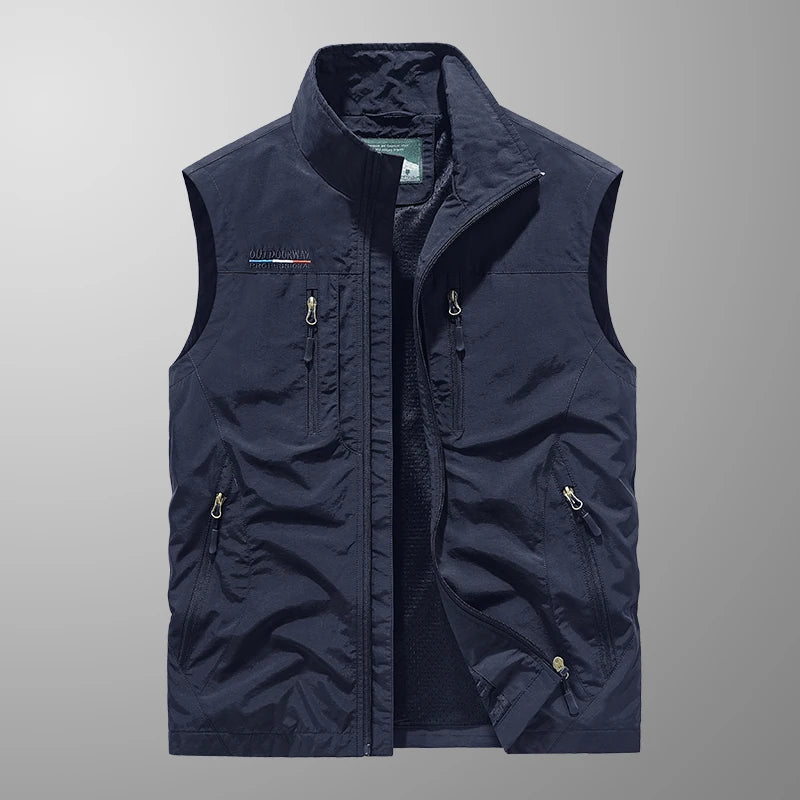 Oak & Coral | Men's Outdoor Vest with Multiple Pockets