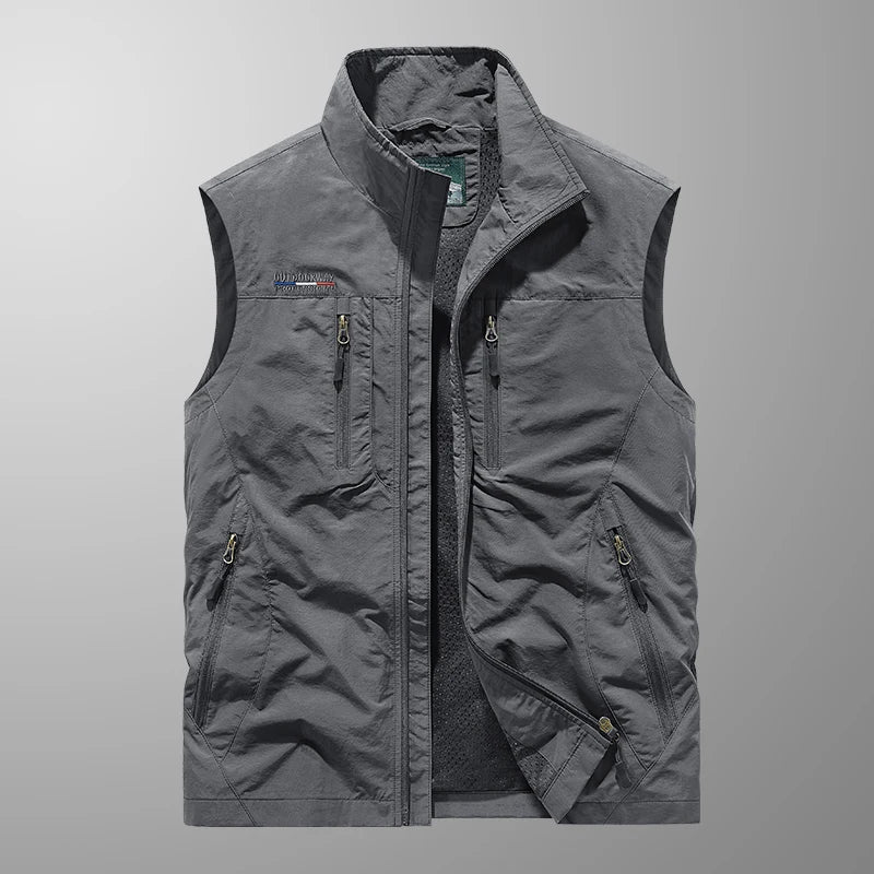 Oak & Coral | Men's Outdoor Vest with Multiple Pockets