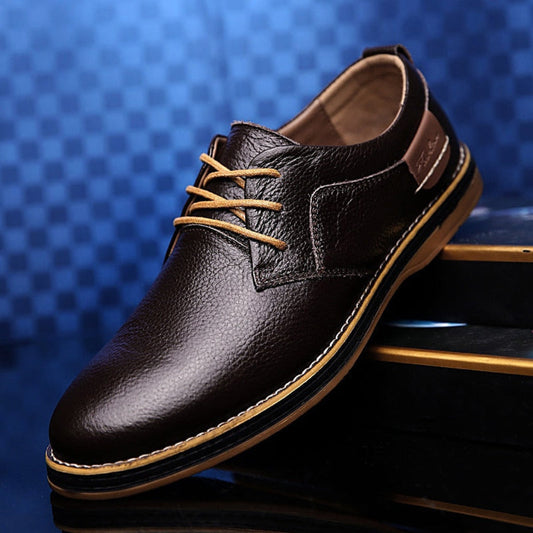 Oak & Coral | Men's Oxford Shoes | Textured Leather Dress Shoes