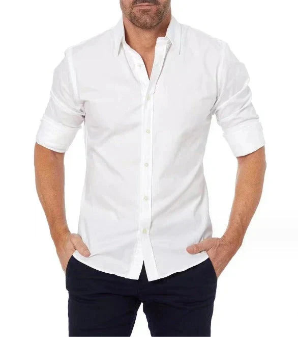 Oak & Coral | Men's Oxford Zip Shirt