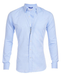 Oak & Coral | Men's Breathable Zip Neck Oxford Shirt