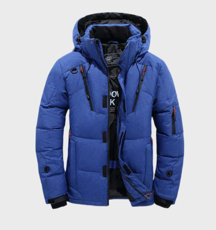 Oak & Coral | Men's Padded Parka Winter Jacket with Hood