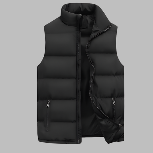 Oak & Coral | Men's Padded Vest with Zipper Pockets