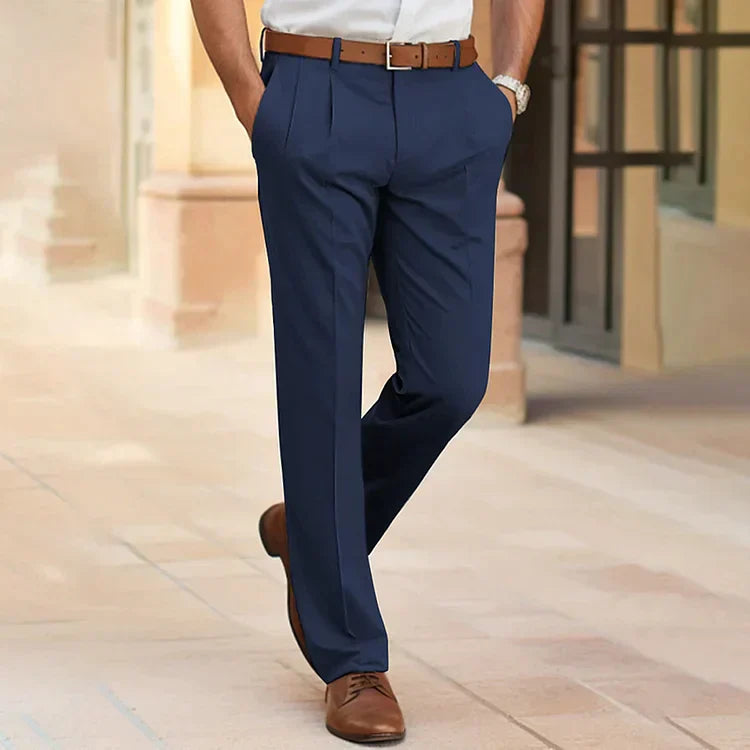 Oak & Coral | Men's Pleated Dress Pants with Straight Leg