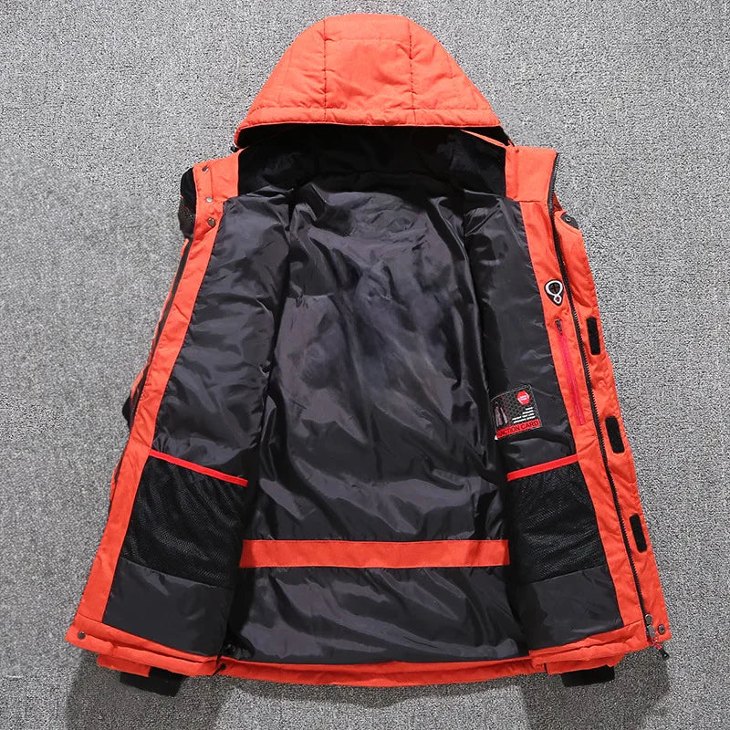 Oak & Coral | Men's Puffer Parka with Hood