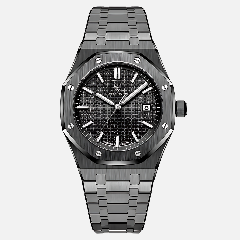Oak & Coral | Men's Quartz Watch with Roman Numeral Dial