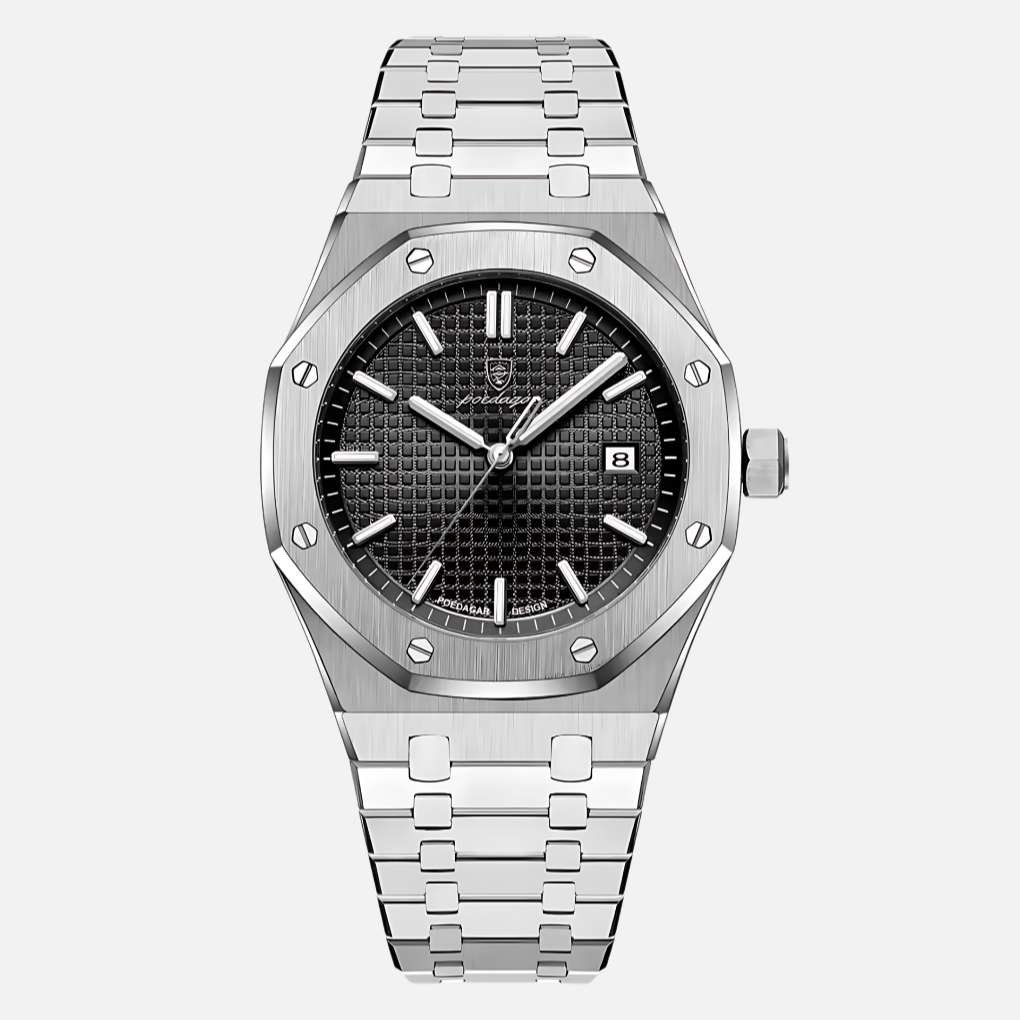 Oak & Coral | Men's Quartz Watch with Roman Numeral Dial