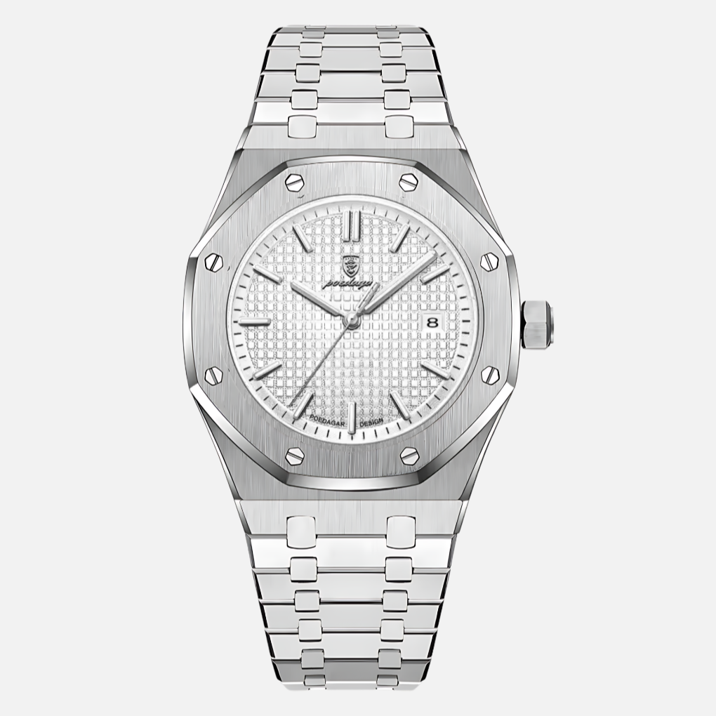 Oak & Coral | Men's Quartz Watch with Roman Numeral Dial