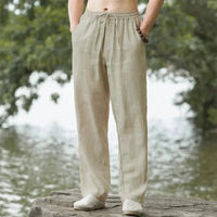 Oak & Coral | Relaxed Fit Breathable Linen Trousers
