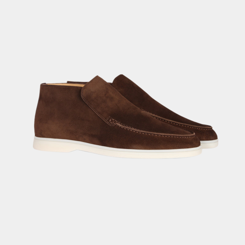 Oak & Coral | Men's Suede Chukka Loafers