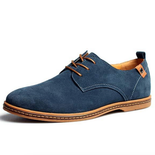 Oak & Coral | Men's Suede Lace-Up Derby Shoes