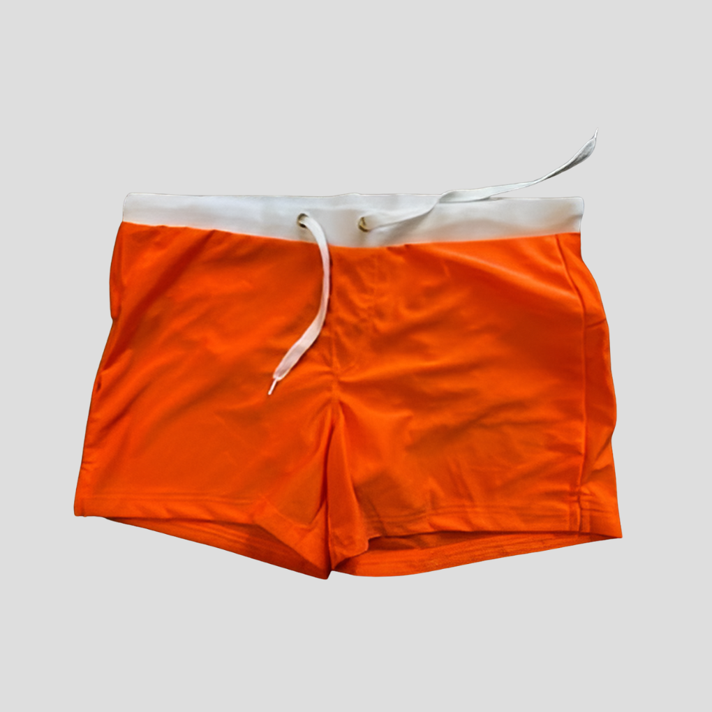 Oak & Coral | Men's Swim Shorts with Drawstring Waist and Side Slits