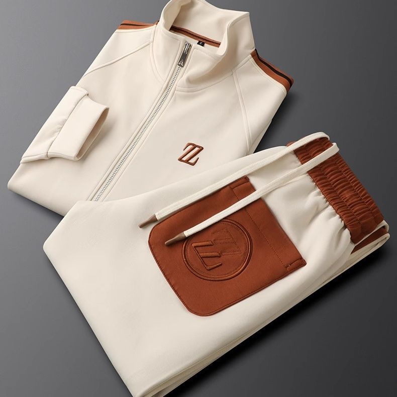 Oak & Coral | Men's Tracksuit with Side Stripes